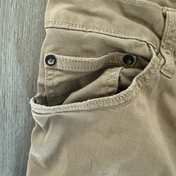 American Eagle Outfitters Men Khaki Straight Leg Chinos Pants Size 31x32 - Picture 3 of 5